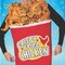 Bucket of Fried Chicken Costume Funny Food Tunic Photo Print Halloween Party Outfit